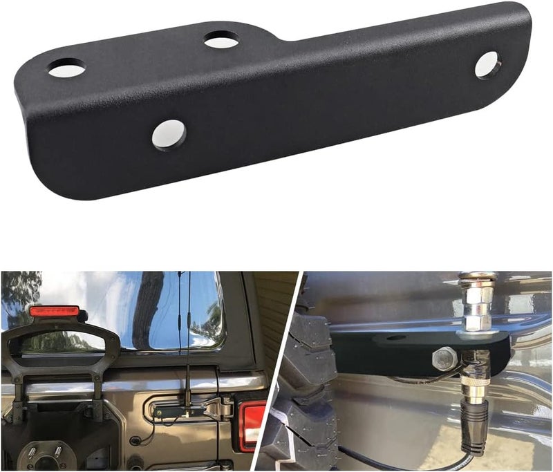 NORTHYUN JL CB Antenna Mount, Flag Holder Whip Mounting Bracket Kit Compatible with Jeep Wrangler JL 2018-2022 - Image 1
